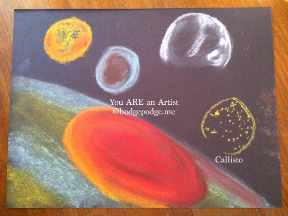Callisto - Jupiter's Moon - Art Tutorial
