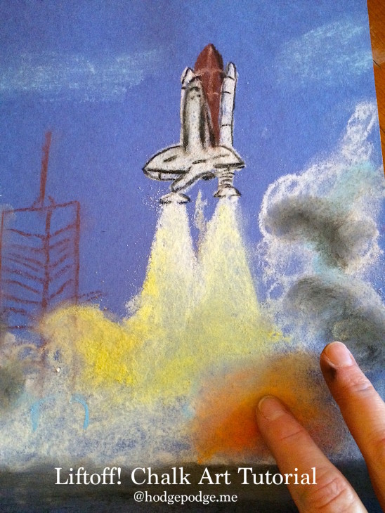 Liftoff Space Shuttle Art Tutorial