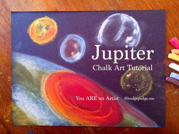 Jupiter Chalk Art Tutorial - You ARE an Artist with science and art!