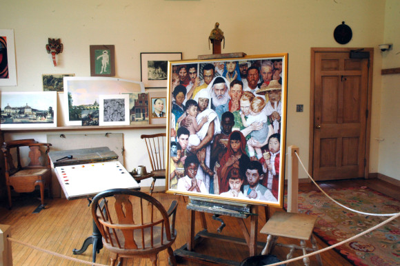 Norman Rockwell's art studio