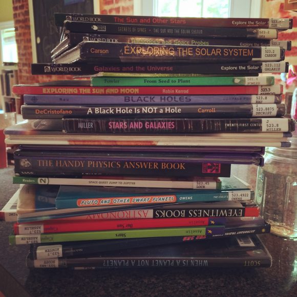 Homeschool astronomy library books