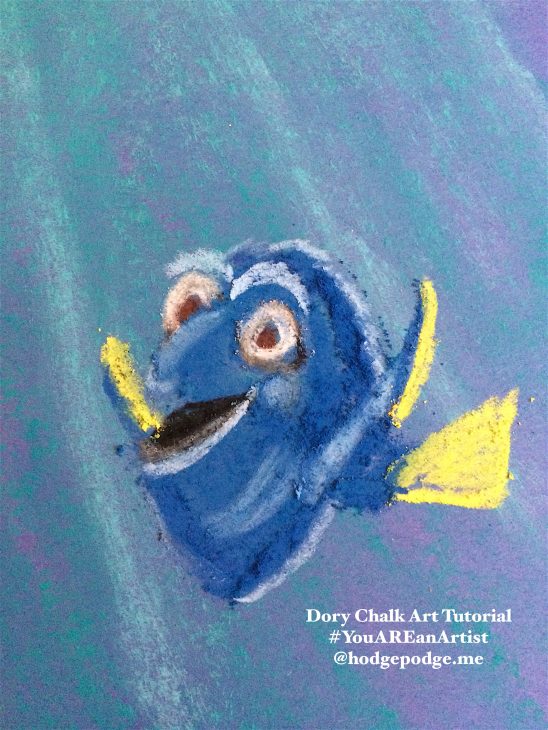 Dory in chalk pastels art tutorial