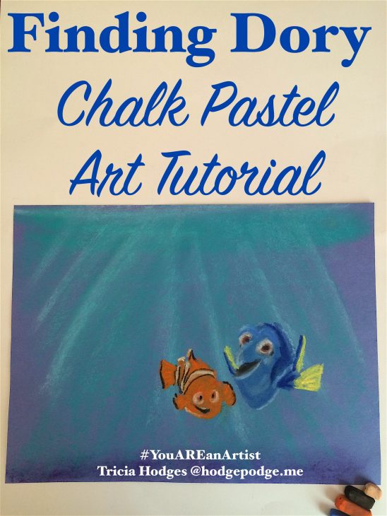 Finding Dory Chalk Pastel Art Tutorial - You ARE an Artist
