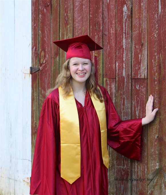 Casual Cap and Gown Homeschool Photo