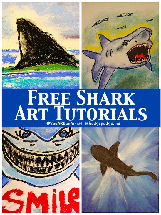 Shark Week Art Tutorials for All Ages - You ARE an Artist