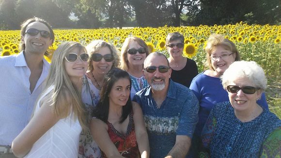 Field of Sunflowers in Italy