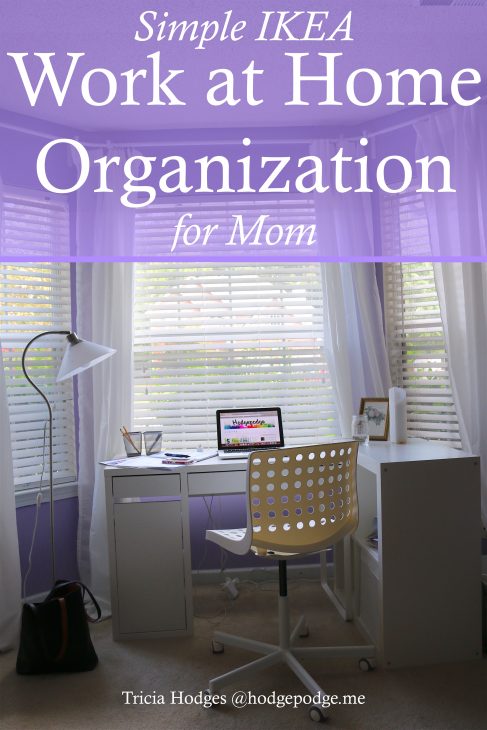 Simple IKEA Work at Home Organization for Homeschool Mom