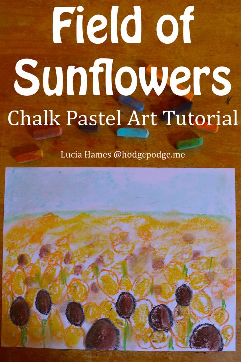 Field of Sunflowers Chalk Pastel Art Tutorial - Video