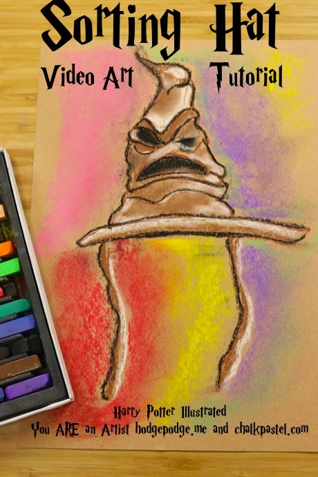The Harry Potter sorting hat is quite the character! Fun and very colorful video art tutorial for your artists to paint as part of this Harry Potter series.