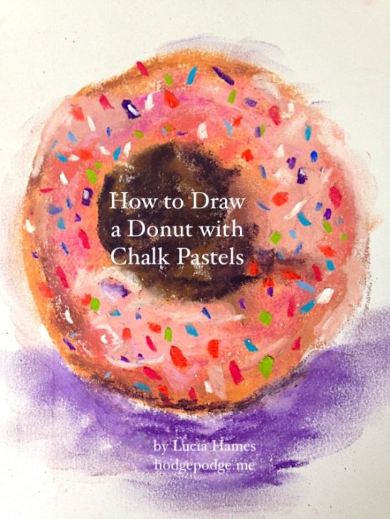 This is making me sooo hungry! Don't you want to take a bite? Here is a really fun challenge for all you who love donuts! You may also want to celebrate National Donut Day on June 1st! How to draw a donut with chalk pastels.