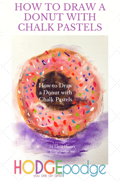 How to Draw a Donut with Chalk Pastels