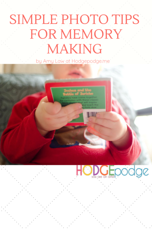 Memory making in your homeschool day is about all the little moments. Here are practical photo tips to capture those details with your family.